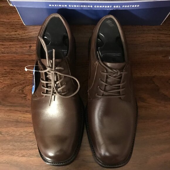 NEW Nunn Bush Plain toe Oxford Shoe NIB Arthur 83514 Brown Leather Upper Mens 8M main image 6